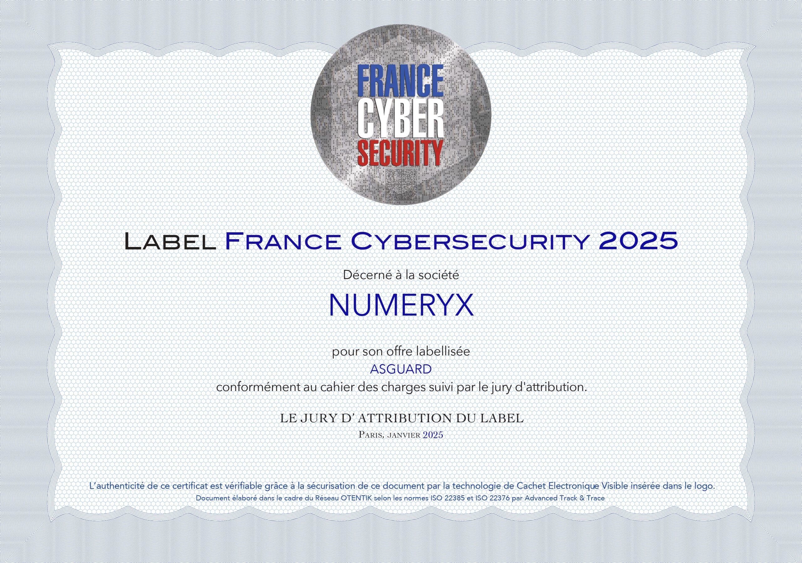 FCS 2025 - DIPLOME - NUMERYX - ASGUARD